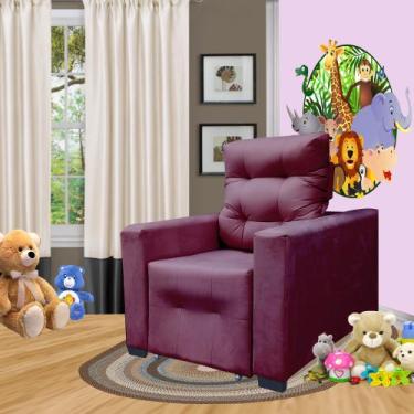 Imagem de Poltrona De Amamentação E Decoração Quarto Sala Reclinável Leticia - S