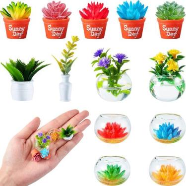 Imagem de Plantas de casa de bonecas em miniatura Skylety 14 unidades para casa 