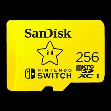 Imagem de Cartao De Memoria Micro Sd Sandisk 256gb / 100mb/s - Nintendo Switch (sdsqxao-256g-gnczn)