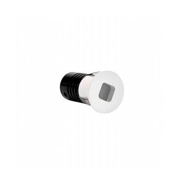 Imagem de Spot De Embutir Nordecor Domy Nam Mini Redondo Led Alto Irc 90 1w Bivolt Branco 3000k Luz Amarela 6524