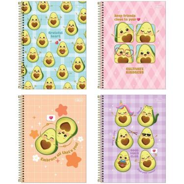 Imagem de Kit C- 4 Caderno Universitário Abacute Tilibra Capa Dura Espiral - 1m 80 Folhas