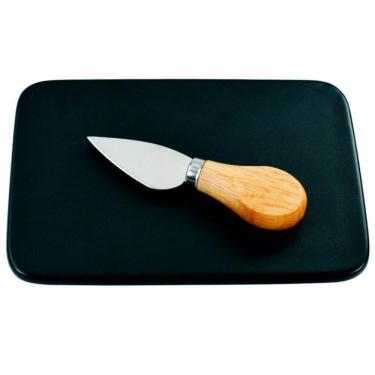 Imagem de Jogo Para Queijo Dynasty Em Ardósia - 2 Peças Preto