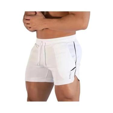 Imagem de Calções de Treino Masculinos - Fitness, Malha Respirável e Secagem Ráp