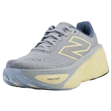 Imagem de New Balance Tênis de corrida feminino Fresh Foam X More V5, Cinza pérola/chuveiro crepúsculo/cálcio, 10 Wide