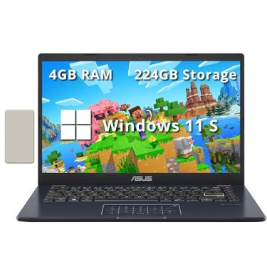 Imagem de ASUS Notebook FHD de 14 polegadas, Intel Celeron N4500, 4GB RAM, 224GB Armazenamento, Intel Iris Xe Graphics, Windows 11 S