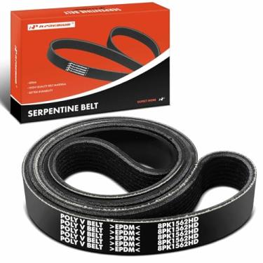 Imagem de A-Premium Correia de transmissão serpentina resistente compatível com Volvo, Freightliner, Sterling Truck, International Harvester, Mack Cars - FE, M2 100 106, 2574, 2575, 2674, 5000, 5070, 8100, 8200