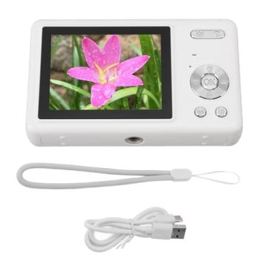 Imagem de Câmera digital de 12mp 1080p 2.4in TFT Screen 16x Zoom Auto Focus Digital Camera para estudantes Crianças Vloggers Viajantes (Branco)