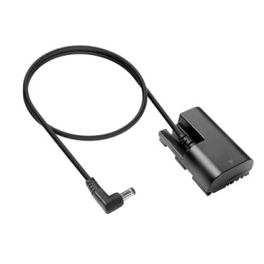 Imagem de Alvins LP-E6NH Bateria falsa para cabo de alimentação CC para câmera Canon-R5C, câmera EOS R7 R6 R 90D 80D 7D Mark II 7D 70D6D 60D 5D Mark IV 5DS, 50 cm | 50 cm