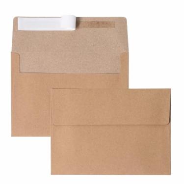 Imagem de Keketer Envelopes A4 Kraft 10 x 15 cm, pacote com 70 selos, para cartões de 10 x 15 cm, casamentos, convites, chá de bebê, 10 x 15 cm