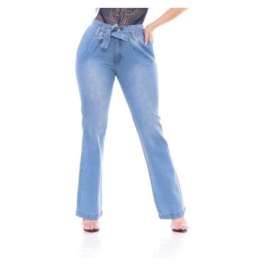 Imagem de Calça Mon Feminina Wide Pant Pantalona Clochard - Lilih-Leon C.O, 42, 