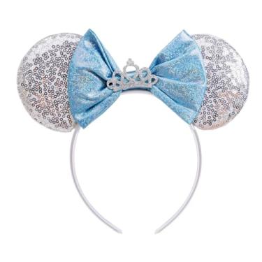 Imagem de Tiara com orelhas de rato, acessórios de fantasia, faixa de lantejoulas, tema de festa de aniversário, cosplay, decoração de Halloween, crianças, mulheres, adultos, Princesa, tamanho �nico