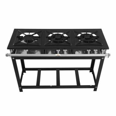 Imagem de Fogão Super 40 Kenok 3 Bocas 2 Duplas Baixa Pressão FBSU3B.133