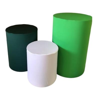 Imagem de kit Capa Trio de Cilindro Decoração Festa Veste Facil - multicolorido - ESCOLHA COMO QUISER Organização de Decoração para Festas(MUSGO/FOLHA/BRANCO)