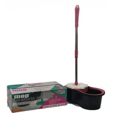 Imagem de Mop Giratorio Magic Clean 360º Enfregão Cabo Aço Inox 1,00m
