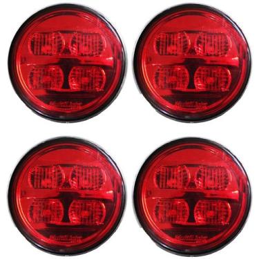 Imagem de 4 Lanterna Ônibus Caminhão Carreta 70mm 4 Led VM BIVOLT - Multilight