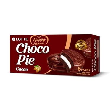Imagem de CHOCO PIE ALFAJOR DE CACAU (LOTTE) C/6UN - 168G