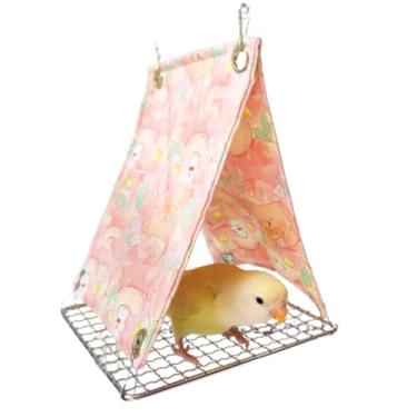 Imagem de Ninho de pássaro respirável para pendurar com fundo de metal resistente para facilitar a limpeza, ninho de pássaro impermeável, balanço de rede suspensa de papagaio, barraca de dormir de papagaio