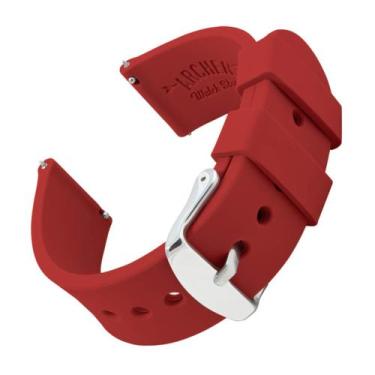 Imagem de Pulseira de relógio Archer Silicone Quick Release 23 mm vermelha venez