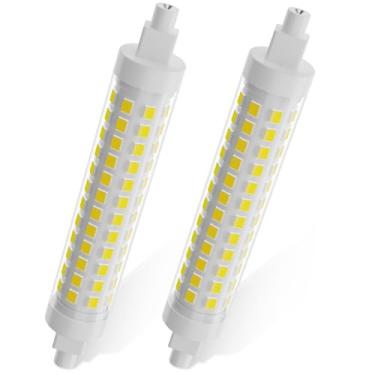 Imagem de Lâmpada LED R7S 118 mm 100 W T3 equivalente a lâmpadas de halogêneo regulável tipo J linear de dupla extremidade para trabalho, segurança, luzes de paisagem, lâmpadas de chão, 120V 10W luz do dia