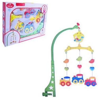 Imagem de Mobile Infantil Musical Baby Trenzinho Com Suporte Fixador Colors - Pi