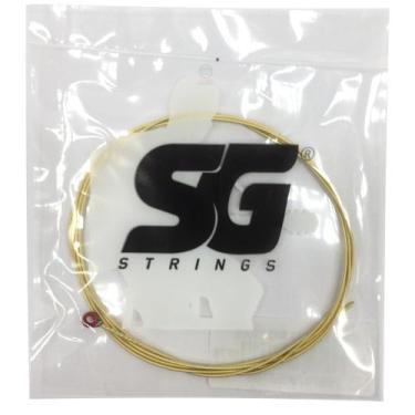 Imagem de Corda avulsa violão aço LÁ (quinta) encapada em bronze SG