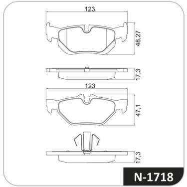 Imagem de Pastilha de Freio Traseiro Bmw Serie 3 2005 a 2016 COBREQ