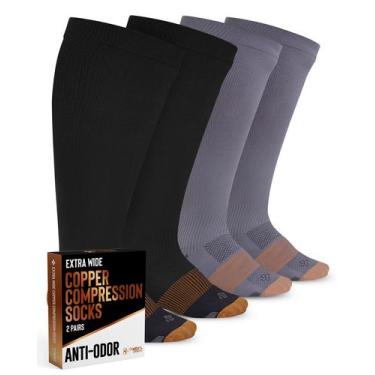 Imagem de Meias de compressão Doctor's Select Copper Plus Size 20-30 mmHg