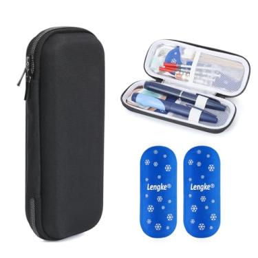 Imagem de WIBOND Estojo De Viagem Para Refrigerador Insulina - Caneta, Medicamentos Com 2 Bolsas Gelo Aprovadas Pela Tsa (Preto), H1_Preto