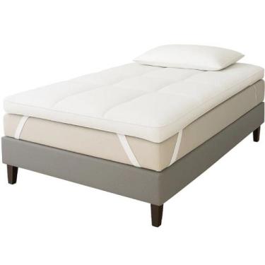Imagem de Pillow Top Solteiro Home&Cia 200 Fios Premium 10cm 1200g/m² 88x188cm B