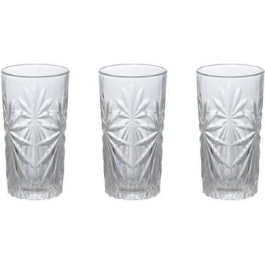 Imagem de Copo de Vidro LONG DRINK Beta 265ML 3PCS Jogo - Western
