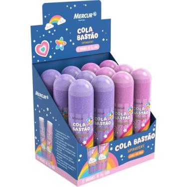 Imagem de Kit de Colas em Bastão, Mercur, Cores Mágicas, 15 Gramas, 12 Unidades