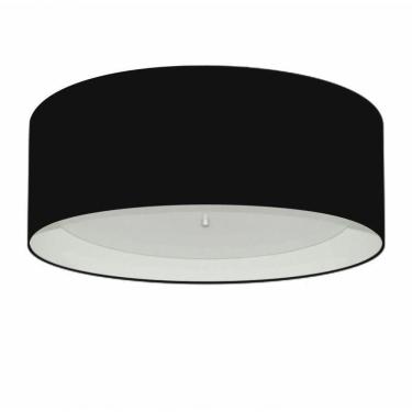Imagem de Plafon Para Sala De Estar Cilíndrico Se-3008 Cúpula Cor Preto Branco
