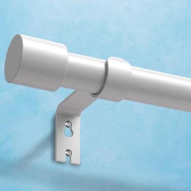 Imagem de Varão de cortina IFELS Heavy Duty 1-2,5 m de metal branco para janelas