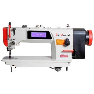 Imagem de Máquina Costura Industrial Reta Eletrônica Transporte Triplo SS0388S-D