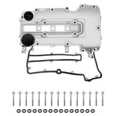 Imagem de Tampa de válvula de motor de alumínio atualizada com parafusos de vedação e tampa de enchimento de óleo para Cruze 2011-2016 Sonic 2012-2020 Trax 2011-2015 Volt 2016 Cruze Limited 2013-2019 Encore