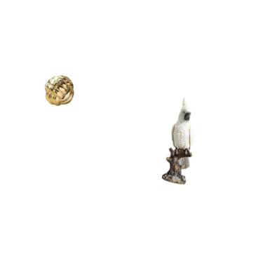 Imagem de Fenteer Escultura de Animal em Formato de Bola de Lã de com Nó, Estatueta de Resina de Cerâmica, Ornamento para Amigos, Sala de Estar, Mesa, Centro D