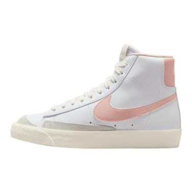 Imagem de Nike Blazer Mid '77 Tênis infantil grande (DA4086-128, branco/vela/rosa eco), Branco/vela/Echo Pink, 21