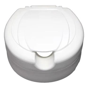 Imagem de Assento Sanitario Elevado, Assento Sanitario Almofadado, Assento Elevado P/Vaso SanitáRio 13,5 Cm Soft, Cor Branco