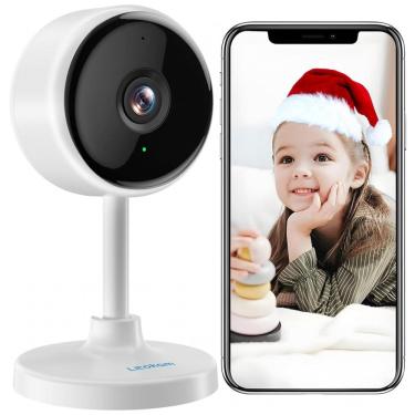 Imagem de Câmera de Segurança Interna com Visão Noturna, Controle por App e Detecção de Movimento, Litokam LF C1t, Branca