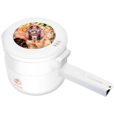 Imagem de Panela Elétrica Multifuncional a Vapor 1,8 Litros com Revestimento Antiaderente, 700W 110V, Drizzle, Branca