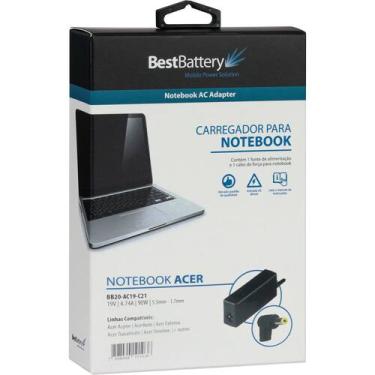 Imagem de Fonte Carregador para Notebook Acer TravelMate 420 - BestBattery, 90 W