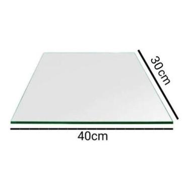 Imagem de Kit 3 Vidro Expositor Balcão Vitrine Para Loja 30x40 4mm - Nacional