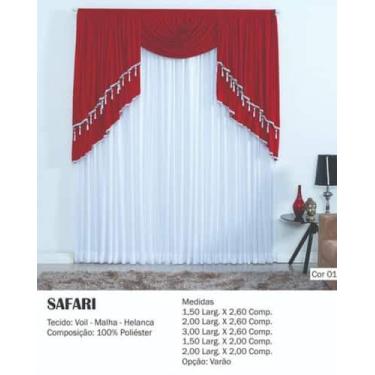 Imagem de Cortina Safari - Bordados Vitória