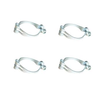 Imagem de Xmomx 4 conjuntos de anéis de metal de 25,4 mm firmemente para enquadrar guia de cabos de bicicleta, cabo de freio, desviador, guia de base, clipe, linha de encaixe, alojamento de tubo durável