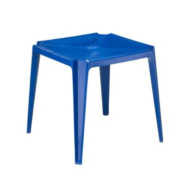 Imagem de Mesa Plástica Empilhável Bar Azul 70x70x71 Cm Pisani