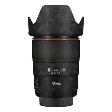 Imagem de EF 35 1,4 L II Adesivo de lente de câmera antiarranhões para Canon EF 35 mm F1.4 L II Capa protetora de película protetora (triângulo preto)