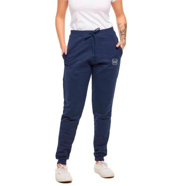 Imagem de CALÇA DE MOLETOM PLUS SIZE FEMININA JOGGER SLIM SPORT WOOKS - M10P-BRANCO-G3-Feminino
