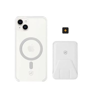 Imagem de Kit Magsafe - Capa case capinha e Carteira com Kickstand para iPhone 14 Plus - Gshield
