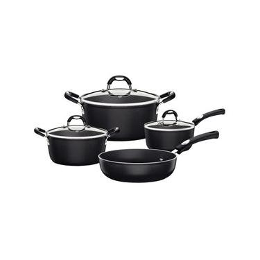 Imagem de Jogo de Panelas Tramontina Mônaco Indução Alumínio Preto 4 Peças