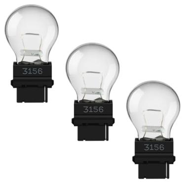 Imagem de JIYIZO Pacote com 3 lâmpadas LED 3156, lâmpada de freio super brilhante 3156 e luz de ré, lâmpadas LED de base em cunha miniatura de 12 V para substituição para carro, caminhão, van, luz traseira